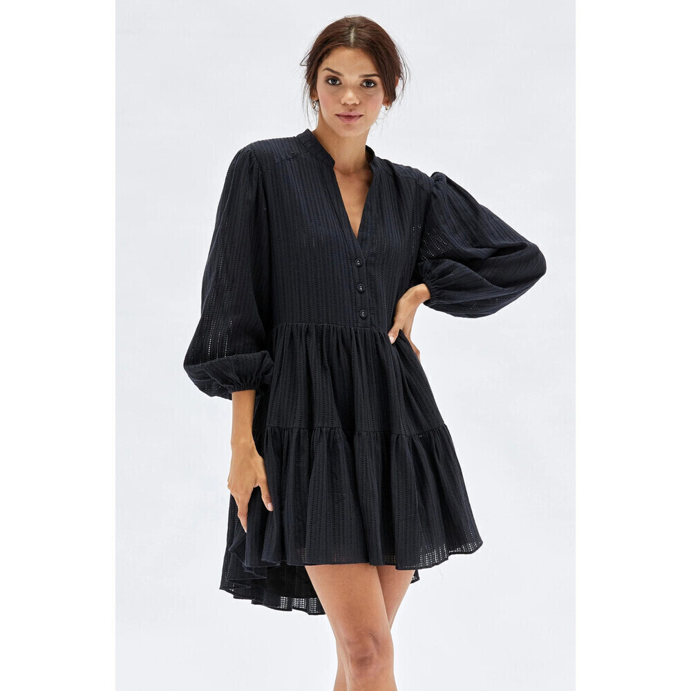 MINKPINK Women's Shadi Textured Mini Dress In Black Size S